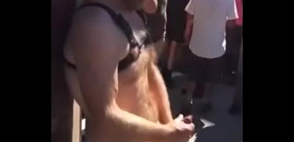  Folsom Street Fair Hot Guy Big Dick Public Jerk Off Cum Load Bigolthickone